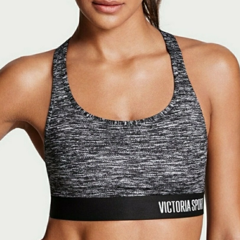 Victoria’s Secret “The Player” Sports Bra - Black & Grey Marl